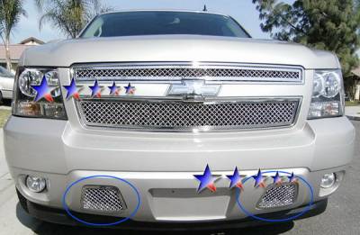 APS - Chevrolet Avalanche APS Wire Mesh Grille - Bumper - Stainless Steel - C76467S