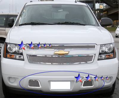 APS - Chevrolet Avalanche APS Wire Mesh Grille - Bumper - Stainless Steel - C76467T