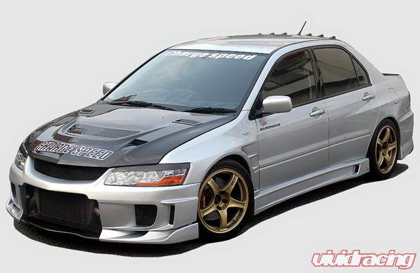 Chargespeed - Mitsubishi Lancer Chargespeed Type-2 Front Bumper with - CS424FB2
