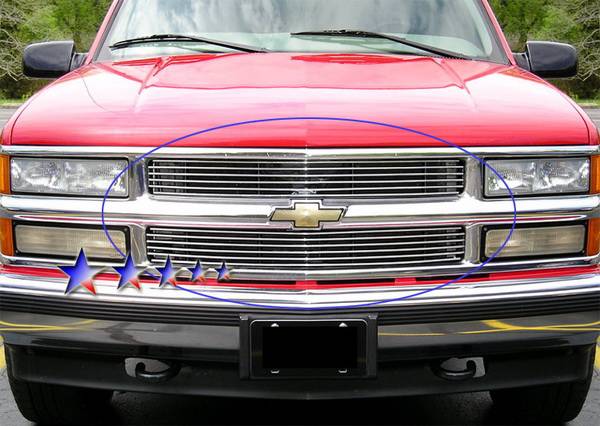 APS - Chevrolet Tahoe APS Billet Grille - 6 Bar - Upper - Aluminum - C85011A