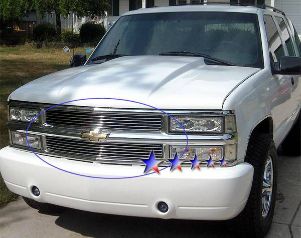 APS - Chevrolet CK Truck APS Billet Grille - 6 Bar - Upper - Stainless Steel - C85011S