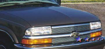 APS - Chevrolet S10 APS Billet Grille - Horizontal Bar - Upper - Stainless Steel - C85044S