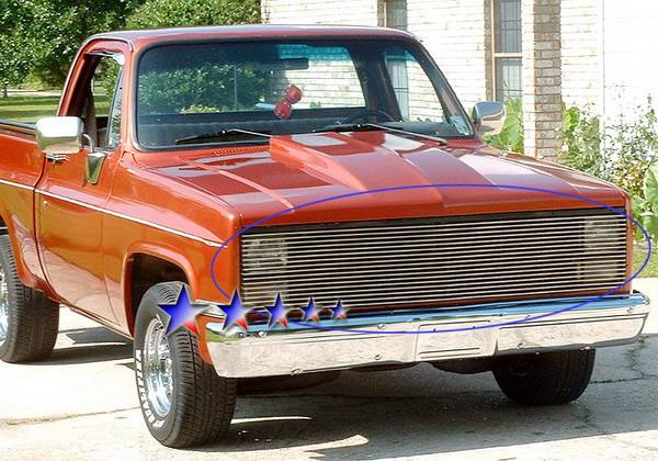 APS - GMC CK Truck APS Billet Grille - Phantom Style - Upper - Aluminum - C85202A