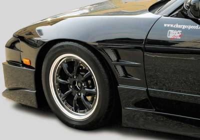 Chargespeed - Nissan 240SX Chargespeed Silvia D-1 Style Widebody Front Fender - Pair - CS703FF