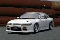 Chargespeed - Nissan 240SX Chargespeed Front End-Non Flip Light Coupe Wide Body Full Body Kit - CS703FKCW