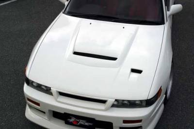 Chargespeed - Nissan 240SX Chargespeed Vented Carbon Hood - CS703HCV