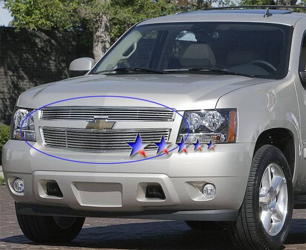 APS - Chevrolet Tahoe APS CNC Grille - Upper - Aluminum - C96451A