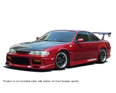 Chargespeed - Nissan 240SX Chargespeed Zenki Front Bumper with Grille - CS704FB