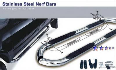 APS - GMC Sierra APS Side Step Nerf Bars - CB2007