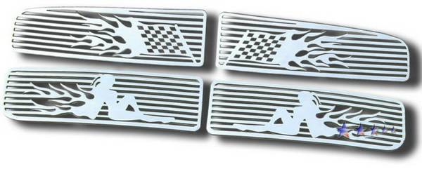 APS - Dodge Ram APS Symbolic Grille - Upper - Aluminum - D25720C
