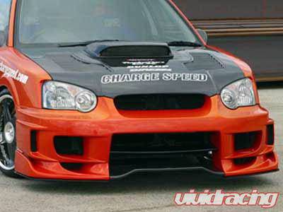 Chargespeed - Subaru Impreza Chargespeed Peanut Eye Wide Body Super GT Front Bumper with 3-D Center - CS977FBDW