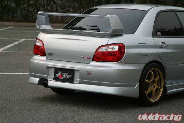 Chargespeed - Subaru Impreza Chargespeed Peanut Eye Latter Rear Skirt - CS977RS