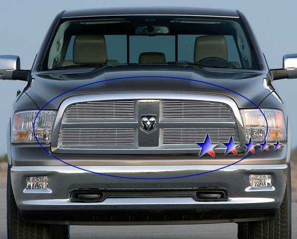 APS - Dodge Ram APS Billet Grille - Upper - Stainless Steel - D66613S