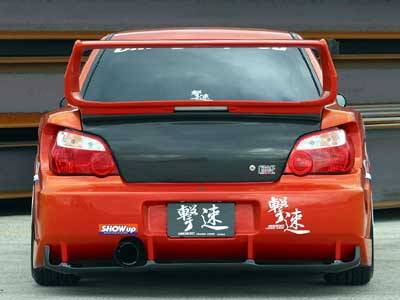 Chargespeed - Subaru Impreza Chargespeed Round Eye Wide Body Super GT Rear Bumper with Diffuser - CS978RBW