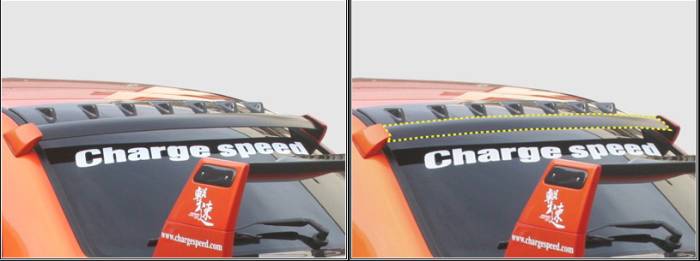 Chargespeed - Subaru WRX Chargespeed OEM Style Roof Vane Wing - Center Piece Only - CS978RVOC
