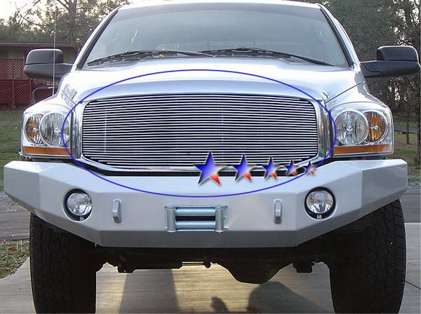 APS - Dodge Ram APS Billet Grille - Upper - Stainless Steel - D85318S