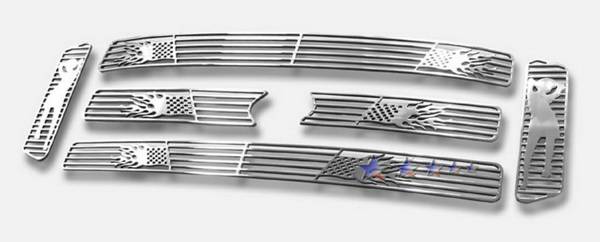 APS - Ford F350 APS Symbolic Grille - Honeycomb Style - Upper - Aluminum - F25799E