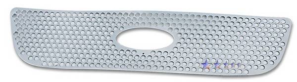 APS - Ford F150 APS Punch Grille - Honeycomb with Logo Opening - Upper - Stainless Steel - F45722O