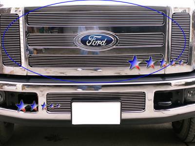 APS - Ford F250 APS Billet Grille - Upper - Stainless Steel - F65327S
