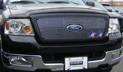 APS - Ford F150 APS Billet Grille - Honeycomb Style with Logo - Upper - Aluminum - F65727A