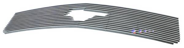 APS - Ford Mustang APS Billet Grille - with Logo Opening - Upper - Aluminum - F66022A