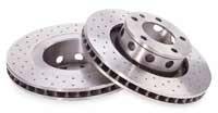 Custom - Cross Drilled Brake Rotor Set - Front