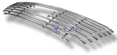 APS - Ford F150 APS Tubular Grille - Honeycomb with Logo Opening - Upper - Stainless Steel - F68010S