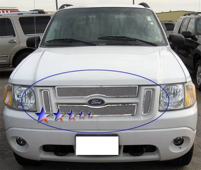 APS - Ford Explorer APS Wire Mesh Grille - Upper - Stainless Steel - F75323T