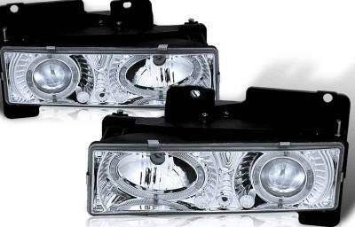 WinJet - Chevrolet CK Truck WinJet Headlight - Chrome & Clear - WJ10-0002-01