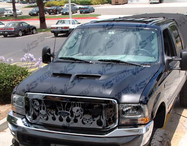 VIS Racing - Ford Excursion VIS Racing Outlaw Series 2 Carbon Fiber Hood - 00FDEXC4DOL2-010C