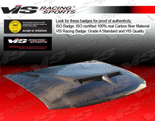 VIS Racing - GMC Sierra VIS Racing Fiberglass Outlaw Type 2 Hood - 00GMYUK4DOL2-010