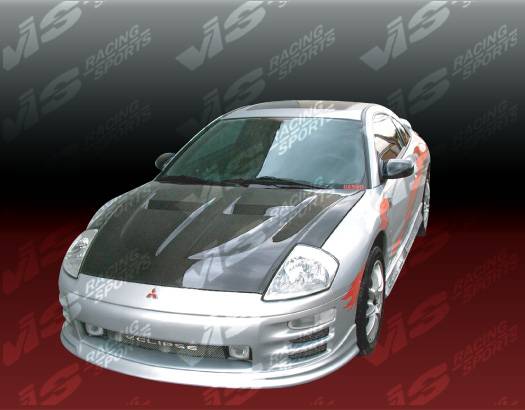 VIS Racing - Mitsubishi Eclipse VIS Racing Xtreme GT Black Carbon Fiber Hood - 00MTECL2DGT-010C
