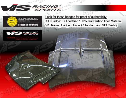 VIS Racing - Mitsubishi Eclipse VIS Racing Monster Black Carbon Fiber Hood - 00MTECL2DMON-010C