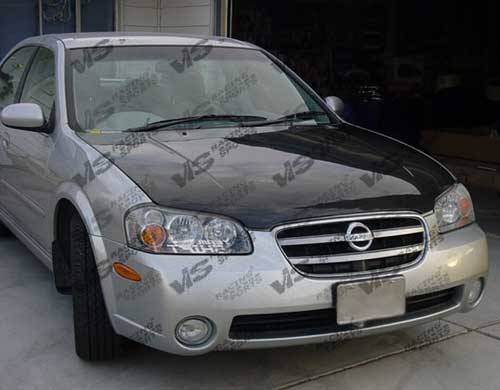 VIS Racing - Nissan Maxima VIS Racing OEM Black Carbon Fiber Hood - 00NSMAX4DOE-010C