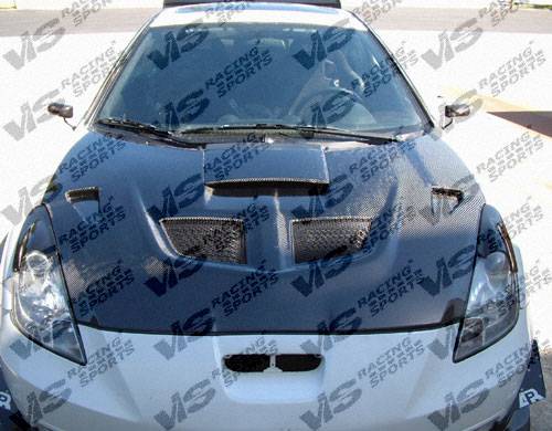 VIS Racing - Toyota Celica VIS Racing EVO Black Carbon Fiber Hood - 00TYCEL2DEV-010C