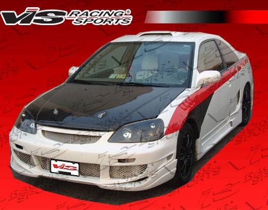 VIS Racing - Honda Civic 2DR & 4DR VIS Racing OEM Black Carbon Fiber Hood - 01HDCVC2DOE-010C