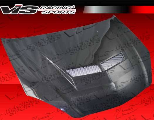 VIS Racing - Acura RSX VIS Racing Invader2 Black Carbon Fiber Hood - 02ACRSX2DVS2-010C