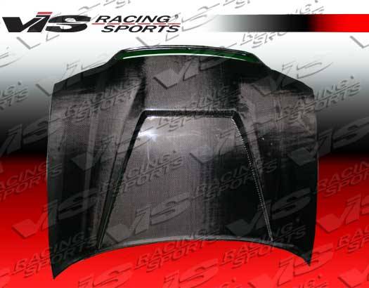 VIS Racing - Audi A4 VIS Racing Invader Black Carbon Fiber Hood - 02AUA44DVS-010C