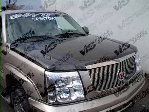 VIS Racing - Cadillac Escalade VIS Racing OEM Black Carbon Fiber Hood - 02CAESC4DOE-010C