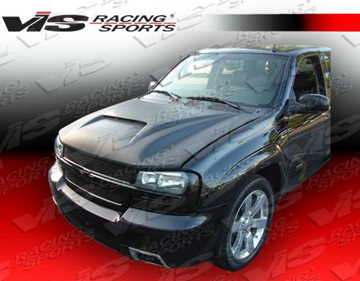 VIS Racing - Chevrolet Trail Blazer VIS Racing Fiberglass Outlaw Type 1 Hood - 02CHTRB4DOL1-010