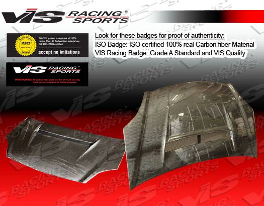 VIS Racing - Honda Civic VIS Racing N-1 Black Carbon Fiber Hood - 02HDCVCHBN1-010C