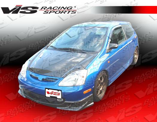 VIS Racing - Honda Civic VIS Racing Techno R Black Carbon Fiber Hood - 02HDCVCHBTNR-010C