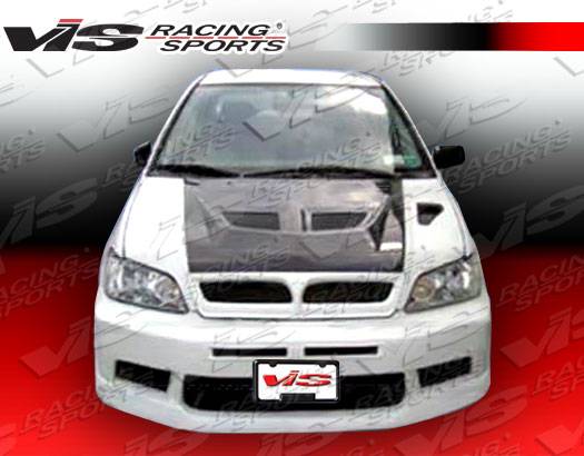 VIS Racing - Mitsubishi Lancer VIS Racing EV-7 Conversion Black Carbon Fiber Hood - 02MTLAN4DGT-010C