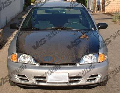 VIS Racing - Chevrolet Cavalier VIS Racing OEM Black Carbon Fiber Hood - 03CHCAV2DOE-010C