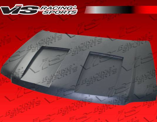 VIS Racing - Ford Expedition VIS Racing Fiberglass Double Scoop Vented Hood - 03FDEXP4DDSV-010