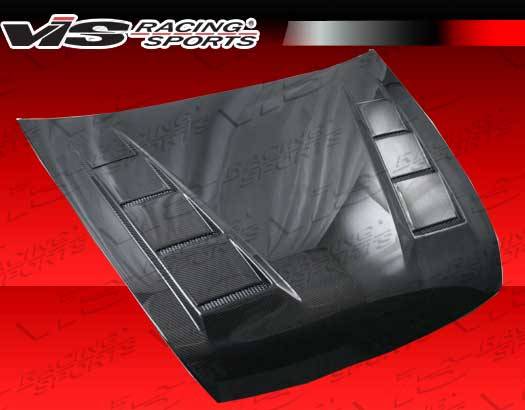 VIS Racing - Honda Accord 2DR VIS Racing Terminator Black Carbon Fiber Hood - 03HDACC2DTM-010C