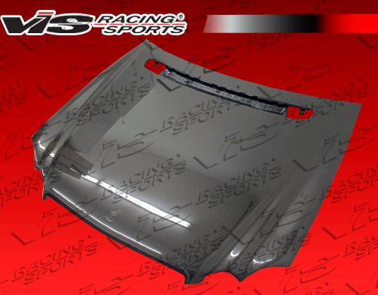 VIS Racing - Mercedes-Benz CLK VIS Racing OEM Black Carbon Fiber Hood - 03MEW2092DOE-010C