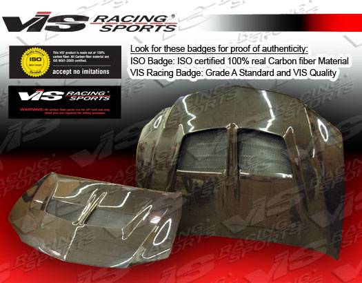 VIS Racing - Mitsubishi Evolution 8 VIS Racing VRS Black Carbon Fiber Hood - 03MTEV84DVRS-010C