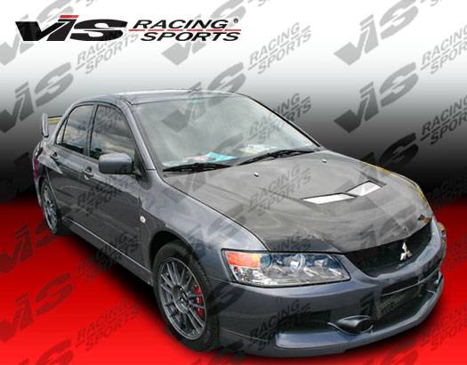 VIS Racing - Mitsubishi Evolution 8 VIS Racing Invader-2 Black Carbon Fiber Hood - 03MTEV84DVS2-010C