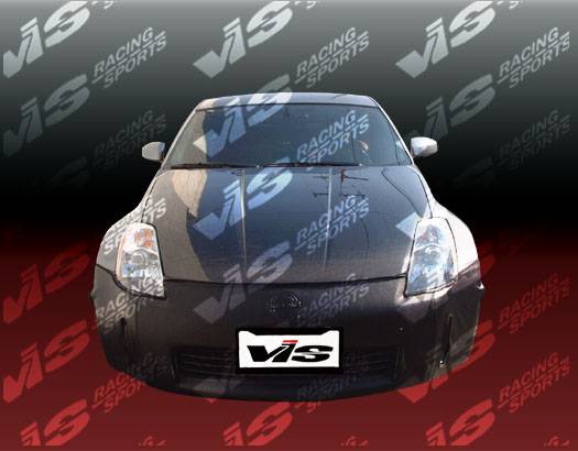 VIS Racing - Nissan 350Z VIS Racing OEM Black Carbon Fiber Hood - 03NS3502DOE-010C